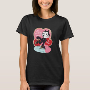 Felix der Kater Eislaufen Valentinstag T-Shirt
