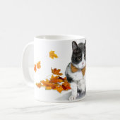 Felix: der Kitty auf einer themed Tasse Novembers (Vorderseite Links)
