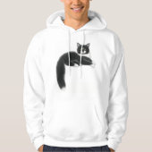 Felix der schwarze u. weiße KatzeHoodie Hoodie (Vorderseite)