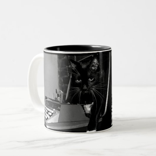 Felix die Katze Zweifarbige Tasse (Vorderseite Links)