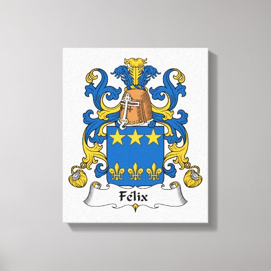 Felix Familienwappen Leinwanddruck (Vorderseite)