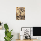 Felix Faure mit den Feuerwehrleuten Poster (Heimbüro)