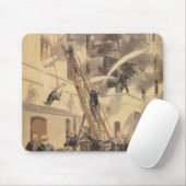 Felix Faure mit den Feuerwehrmännern Mousepad (Mit Mouse)