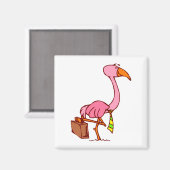 Felix Flamingo Magnet (Vorderseite/Rückseite)