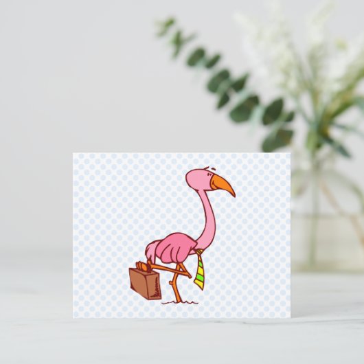 Felix Flamingo Postkarte (Stehend Vorderseite)