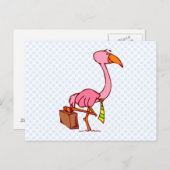Felix Flamingo Postkarte (Vorne/Hinten)