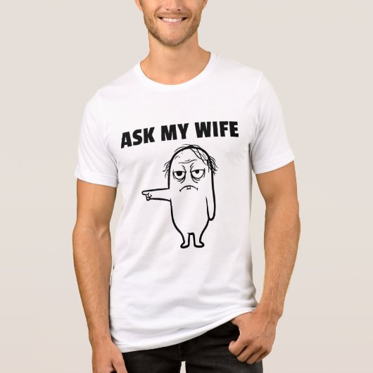 Felix FRAG MEINE FRAU Tri-Blend Shirt (Vorderseite)