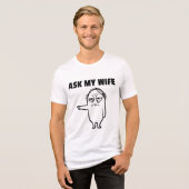 Felix FRAG MEINE FRAU Tri-Blend Shirt (Vorderseite voll)