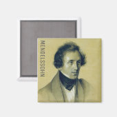 Felix Mendelssohn (1834) Magnet (Vorderseite/Rückseite)