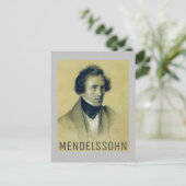 Felix Mendelssohn (1834) Postkarte (Stehend Vorderseite)