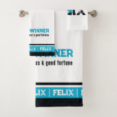 Felix-Name bedeutet sports monowhite Badhandtuch Set (Insitu)