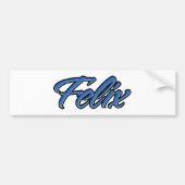 Felix Name blue Aufkleber Sticker Autoaufkleber (Vorne)