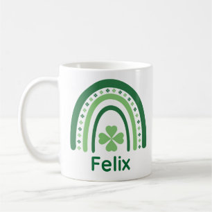 Felix Name Clover Boho Rainbow Kaffeetasse