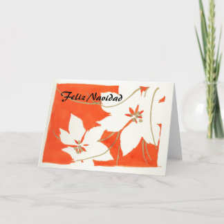 Felix Navidad - Poinsetia Feiertagskarte