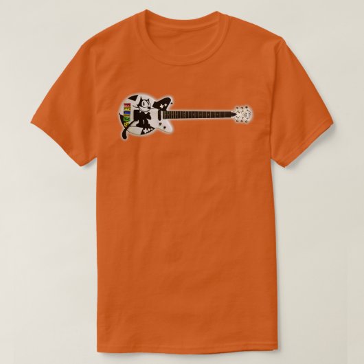 Felix the Cat Guitar TShirt (Design vorne)