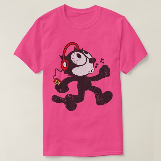 Felix The Cat Jammin T-Shirt (Design vorne)