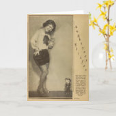 Felix The Cat mit Starlet 1930 Grußkarte Karte (Gelbe Blume)