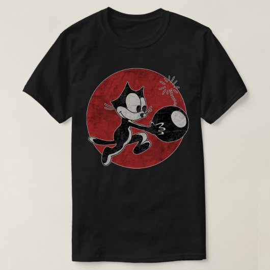 Felix The Cat with Bomb Classic T-Shirt (Design vorne)