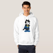 Felix the Hero — Niedlicher Cartoon Superhero Desi Hoodie (Vorne ganz)