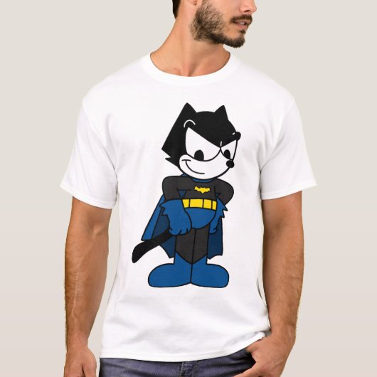 Felix the Hero — Niedlicher Cartoon Superhero Desi T-Shirt (Vorderseite)