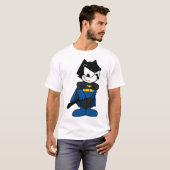 Felix the Hero — Niedlicher Cartoon Superhero Desi T-Shirt (Vorne ganz)