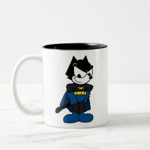 Felix the Hero — Niedlicher Cartoon Superhero Desi Zweifarbige Tasse