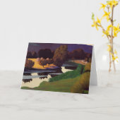Felix Vallotton - Abend auf der Loire Karte (Gelbe Blume)