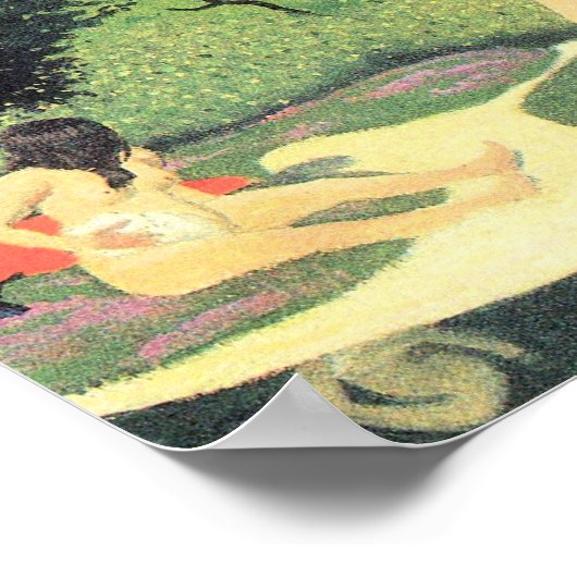 Felix Vallotton-Bathers im Wald Poster (Ecke)