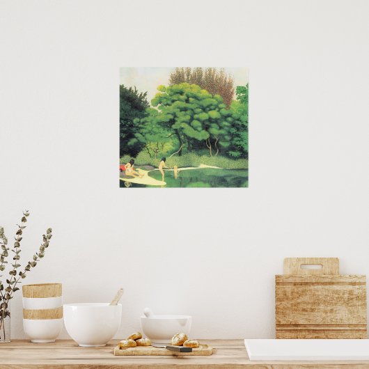 Felix Vallotton-Bathers im Wald Poster (Küche)