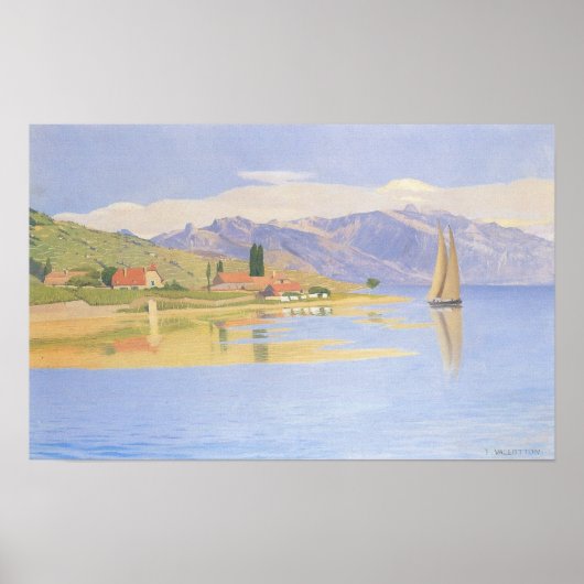 Felix Vallotton - Der Hafen von Pully Poster (Vorne)