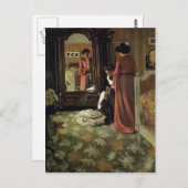 Felix Vallotton - Interieur, Schlafzimmer mit zwei Postkarte (Vorne/Hinten)