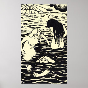 Felix Vallotton - Les trois baineuses Poster