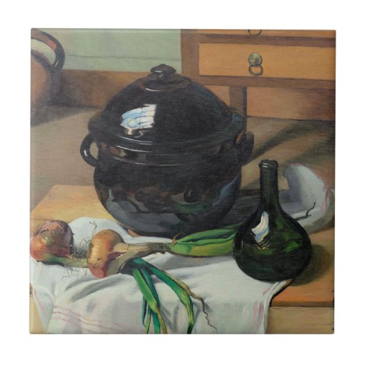 Felix Vallotton, Ognons et Soupere, Fliese (Vorderseite)