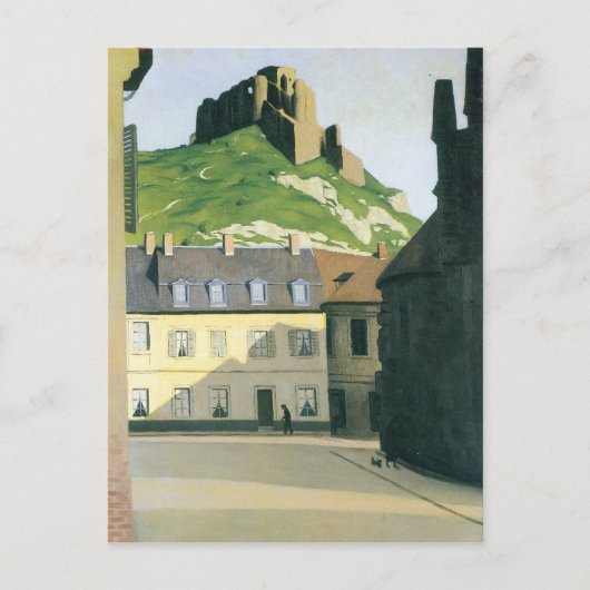 Felix Vallotton - Stadtplatz in Andlys Postkarte (Vorderseite)