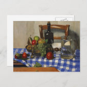Felix Vallotton - Stillleben mit blauem Tablecloth Postkarte (Vorne/Hinten)