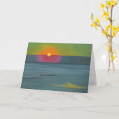 Félix Vallotton Sunset CC0608 Grußkarte Karte (Gelbe Blume)