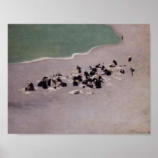 Felix Vallotton-Washerwomen bei Etretat Poster (Vorne)