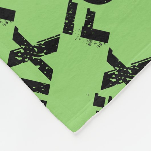 Felix vom Waisenschwarzen, Blockschrift, Fleecedecke (Ecke)