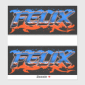 Felix Vorname Name Graffiti Aufkleber Sticker (Blatt)