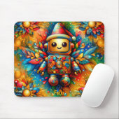 FELIX ~ Zany ROBOT Weihnachten Mousepad (Mit Mouse)
