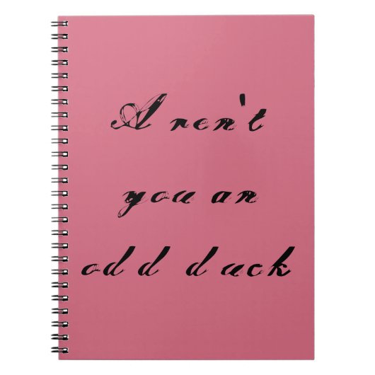 Felix Zitat von verwaistem schwarzem arent Sie ein Notizblock (Vorderseite)