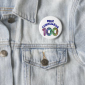 Feliz 100. Cumpleaños Button (Beispiel)