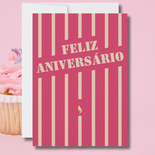 Feliz aniversário portuguese Geburtstag Gruß Auto