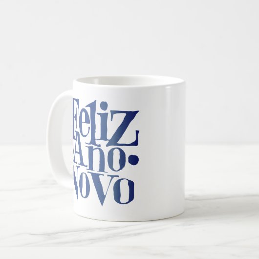 Feliz Ano Novo Kaffeetasse (Vorderseite Links)