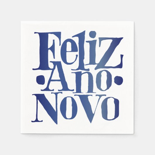 Feliz Ano Novo Serviette (Vorderseite)