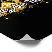 Feliz Año Nuevo 2026 Disco Ball Happy New Year  Poster (Ecke)