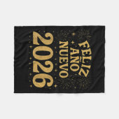 Feliz Año Nuevo 2026 Spanish Fireworks New Year Fi Fleecedecke (Vorderseite (Horizontal))