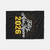 Feliz Año Nuevo 2026 Spanish New Years Eve Party  Fleecedecke (Vorderseite (Horizontal))