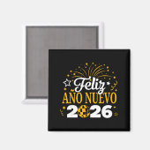Feliz Año Nuevo 2026 Spanish New Years Eve Party  Magnet (Vorderseite/Rückseite)