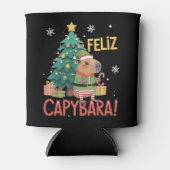 Feliz Capybara Elf Xmas Christmas Tree  Dosenkühler (Vorderseite)